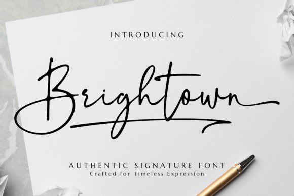 Brightown: An Elegant Script Font for Branding That Feels Human