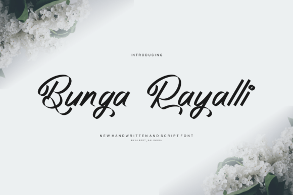 Bunga Rayalli: A Delicate Script Font for Handmade Charm