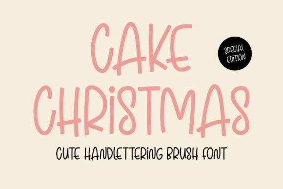 Cake Christmas: A Friendly Handwritten Font for Campaign Clarity