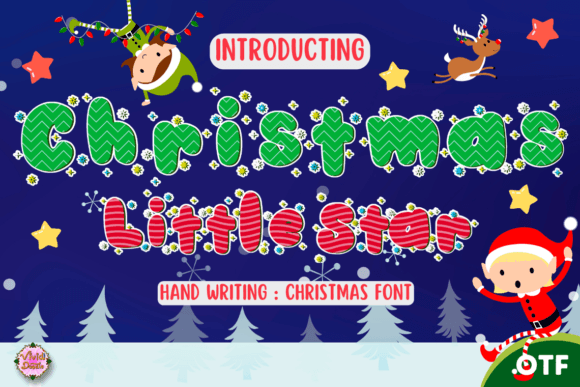 Christmas Little Star: A Festive Display Font for Web Designers