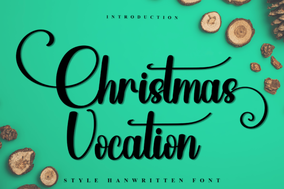 Christmas Vocation: A Festive Script Font for Editorial Design