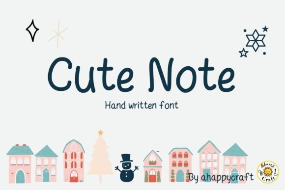 Cute Note: A Handwritten Font That Feels Like a Warm Hello