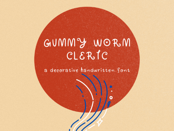 Gummy Worm Cleric: A Playful Script Font for Digital Brands