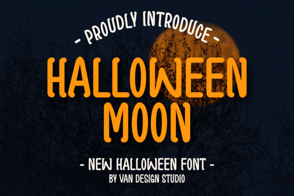 Halloween Moon Handwritten Font for Crafters & Sellers
