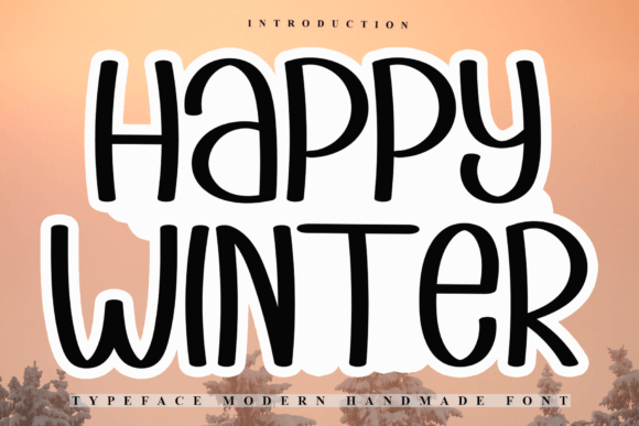 Happywinter Font: Festive Script for Handmade Labels & Holiday Designs