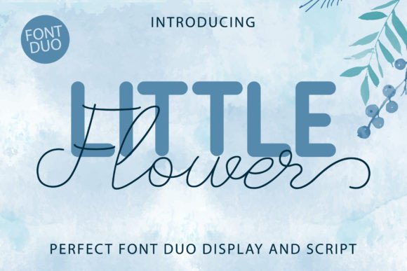 Little Flower Duo: A Playful Script Font for Digital Branding