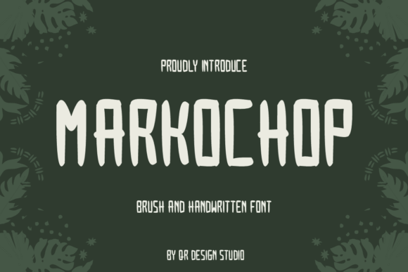 Markochop: A Friendly Handwritten Font for Campaign Graphics