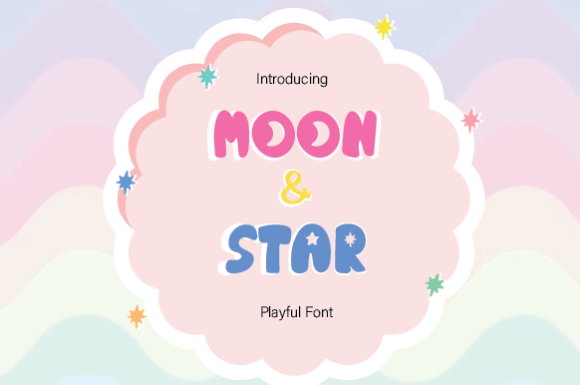 Moon Star: A Cheerful Display Font for Campaign Joy