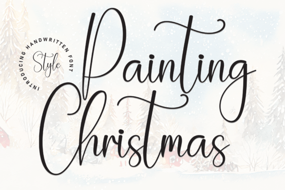 Painting Christmas: A Handwritten Font That Elevates Real Business Branding
