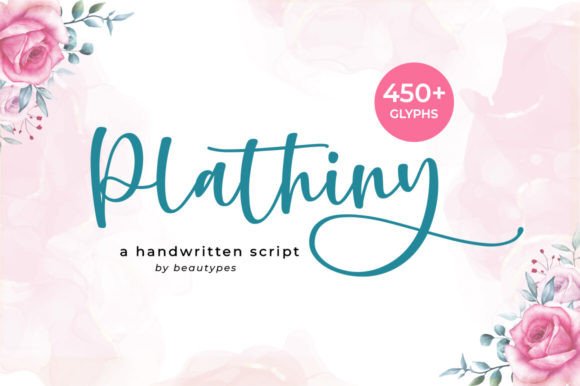 Plathiny: A Flowing Handwritten Font for Makers