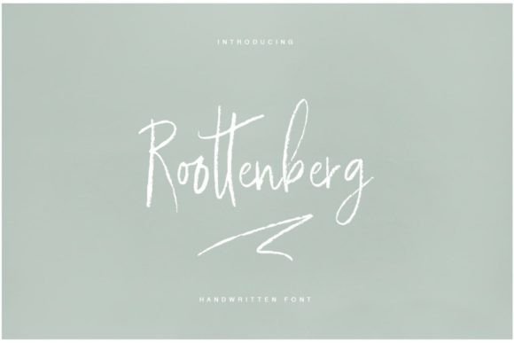 Roottenberg: A Thoughtful Script Font for Small Business Branding