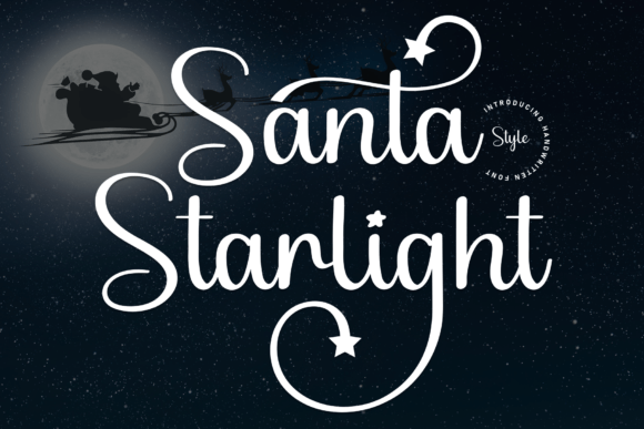 Santa Starlight: A Friendly Handwritten Font for Digital Branding