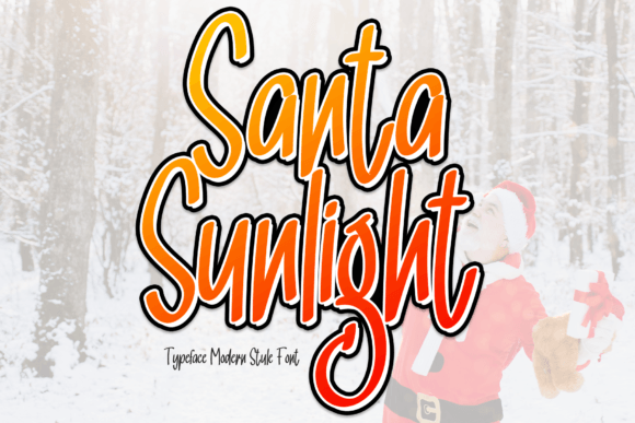 Santa Sunlight Font: Elegant Handwritten Style for Real Business Branding