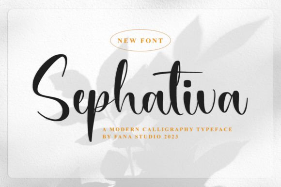 Sephativa: A Refined Script Font for Editorial Warmth