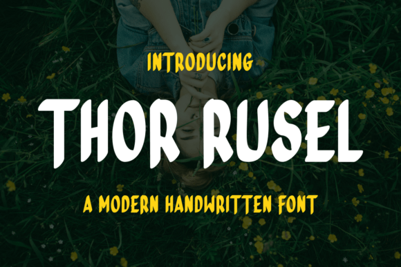Thor Rusel: A Handwritten Font That Makes Your Brand Feel Warm & Polished